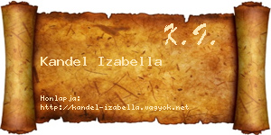 Kandel Izabella névjegykártya